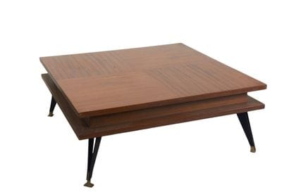 ANNEES 1950
Table basse carrée, plateau et...
