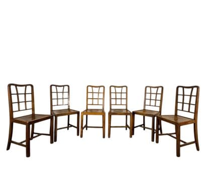 ANNEES 1930
Suite de six chaises, structure...