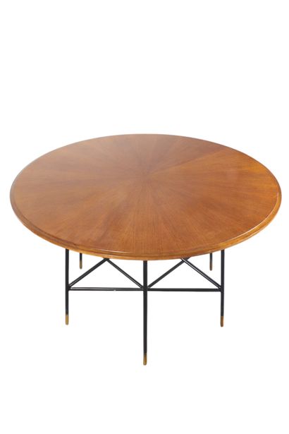 ICO PARISI (ATTRIBUÉ À)
Élégante table circulaire,...