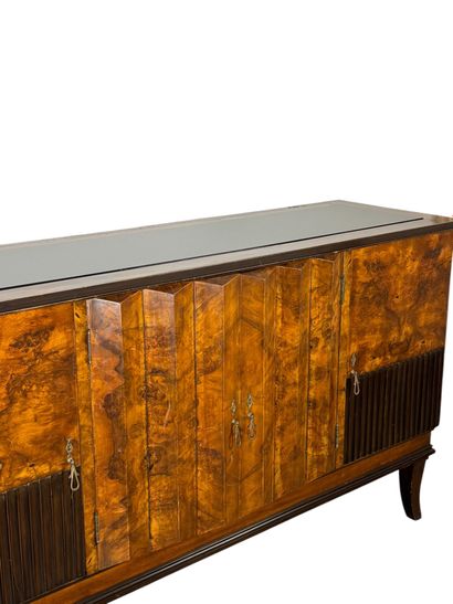 ANNEES 1940
Buffet en frêne teinté, placage...