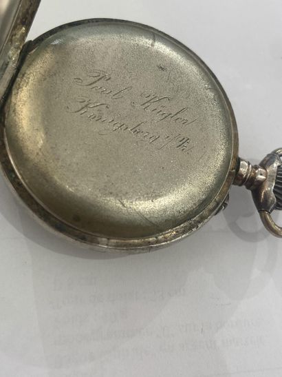 SILVER GOUSSET WATCH 
Silver gousset watch...