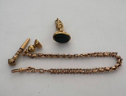 18 K YELLOW GOLD CHATELAINE CHAIN 
18 K (750...