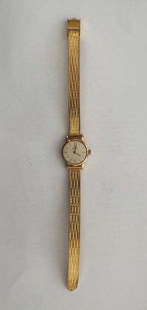 OMEGA 
Small ladies' watch in gilt metal,...