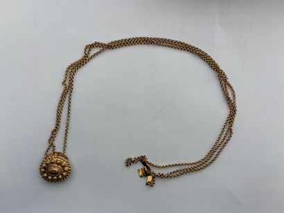RAS DE COUT NECKLACE IN 18 K YELLOW GOLD...