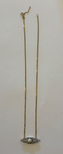 TRAVAL ART DECO 
14k (585 thousandths) yellow...