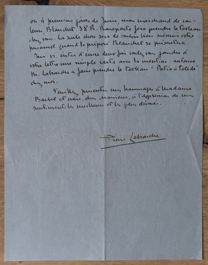 LABROUCHE (Pierre). Peintre et graveur français...