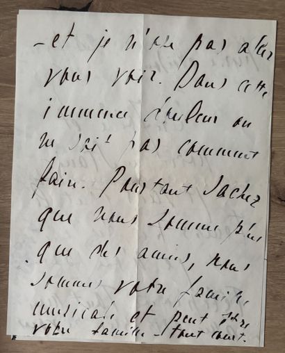 LANSKOY (Alex). Épouse du peintre d'origine...