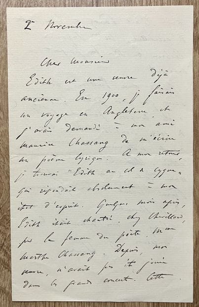 HÜE (Georges) (1858-1948). Compositeur français....