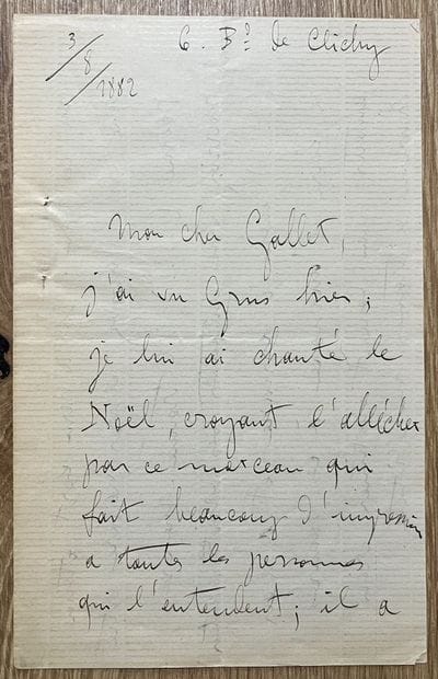 GODARD (Benjamin) (1849-1895). Compositeur...