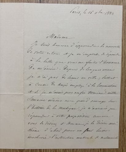 CLÉMENT (Félix) (1822-1885). Organiste, compositeur...