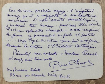 CHIROL (Pierre) (1881-1953). Architecte français....