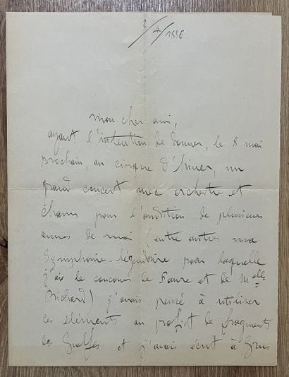 GODARD (Benjamin) (1849-1895). Compositeur,...