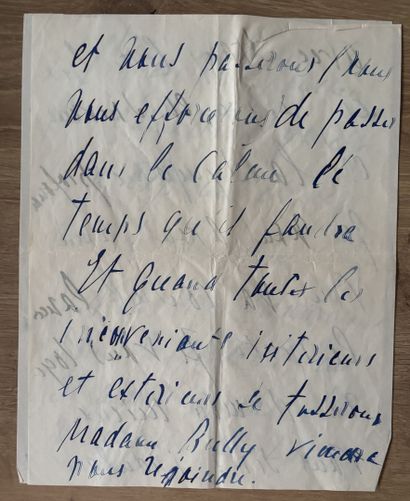 LANSKOY (Alex). Épouse du peintre d'origine...