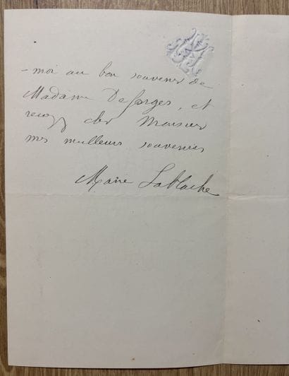 LABLACHE (Luigi) (1794-1858). Célèbre basse...