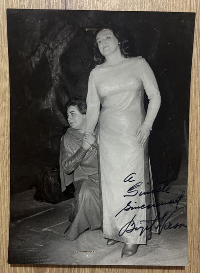 NILSSON (Birgit) (1918-2005). Célèbre cantatrice...