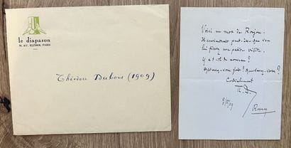 DUBOIS (Théodore) (1837-1924), compositeur,...