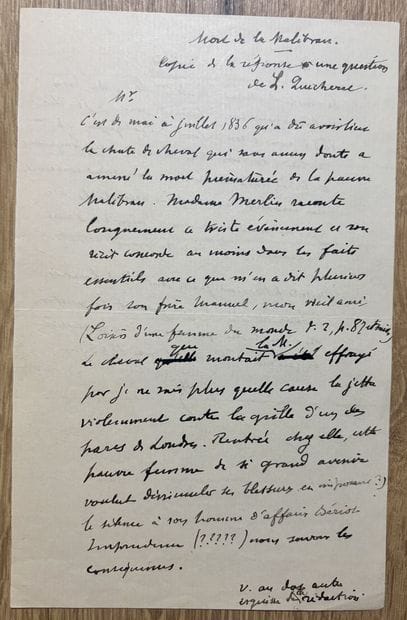 QUICHERAT (Louis). (1799-1884). Historien,...