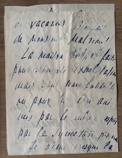 LANSKOY (Alex). Épouse du peintre d'origine...