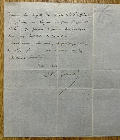 GOUNOD (Charles). Paris, 1818-1893. Compositeur...