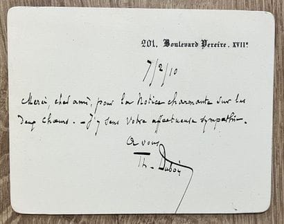 DUBOIS (Théodore) (1837-1924), compositeur,...