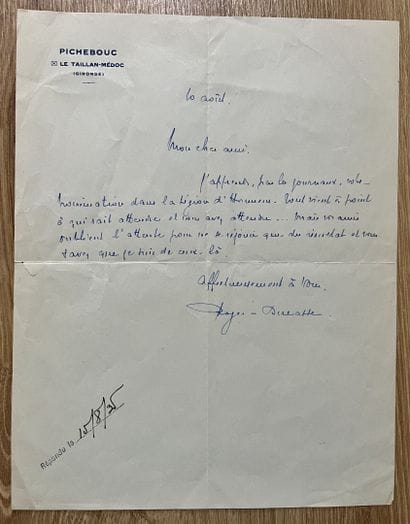 ROGER-DUCASSE (Jean) (1873-1954), compositeur...