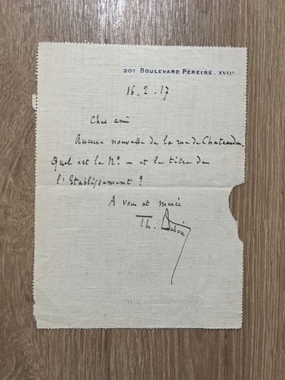DUBOIS (Théodore) (1837-1924), compositeur,...