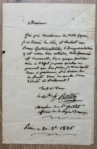 BERTON (Henri-Montan) (1767-1844).

Compositeur...