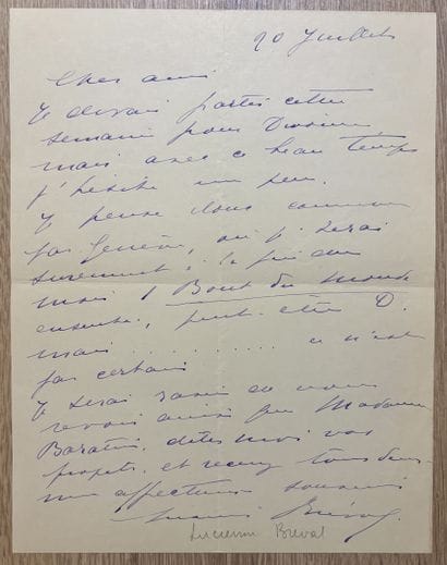 BRÉVAL (Lucienne) (1869-1935). Célèbre cantatrice...