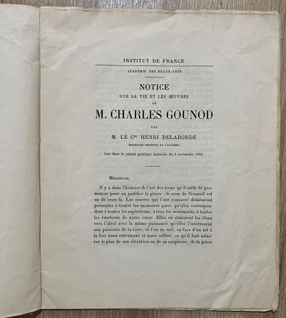 GOUNOD (Charles) (1818-1893) — DELABORDE...