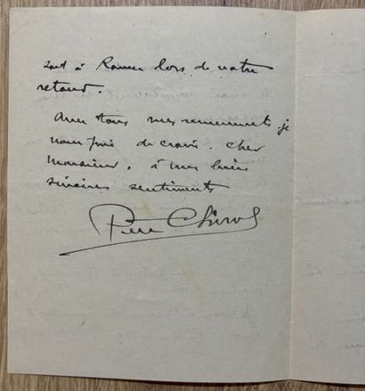 CHIROL (Pierre) (1881-1953). Architecte français....