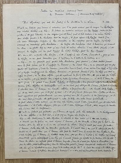 GOUNOD (Charles) — Manuscrit philosophique...