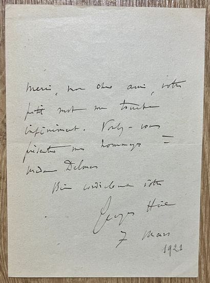 HÜE (Georges) (1858-1948). Compositeur français,...