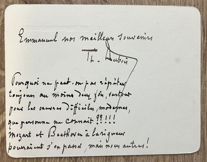 DUBOIS (Théodore) (1837-1924), compositeur,...