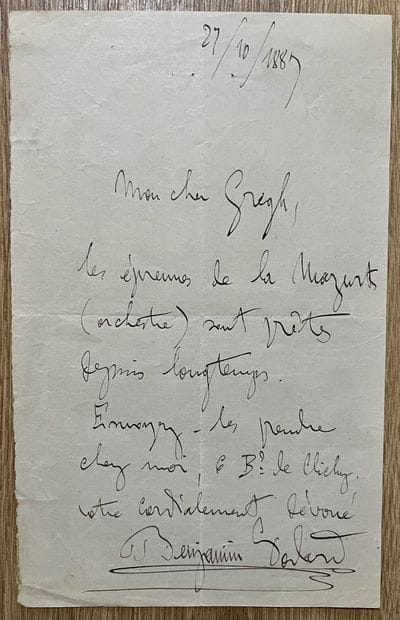 GODARD (Benjamin) (1849-1895), compositeur...