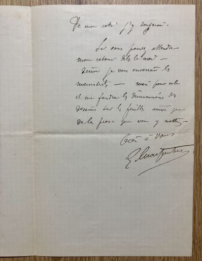 CHARPENTIER (Gustave) (1860-1956). Compositeur...