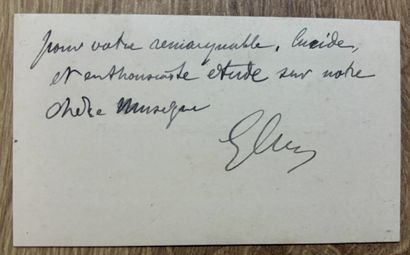 CHARPENTIER (Gustave) (1860-1956). Compositeur...