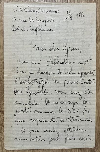 GODARD (Benjamin) (1849-1895), compositeur,...