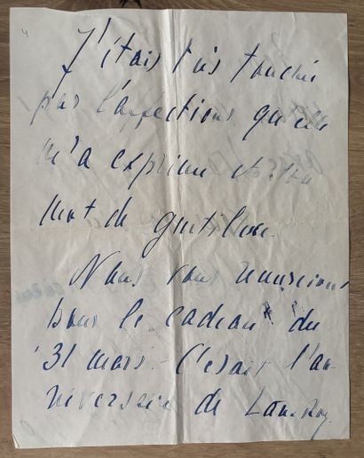 LANSKOY (Alex). Épouse du peintre d'origine...