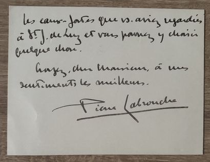 LABROUCHE (Pierre). (Bayonne, 1876-1956)....