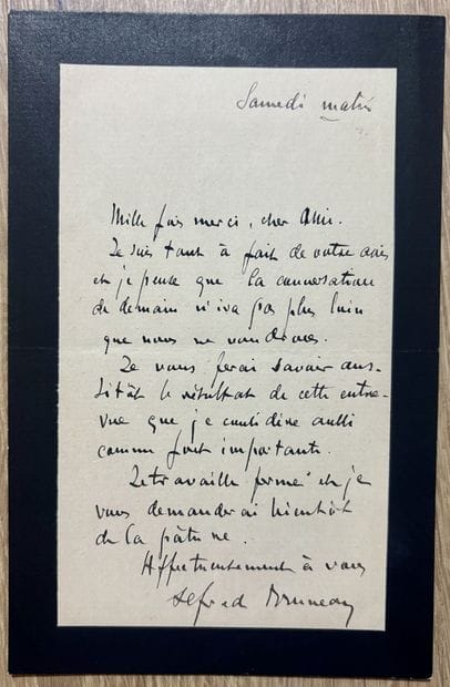 BRUNEAU (Alfred) (1857-1934). Compositeur...
