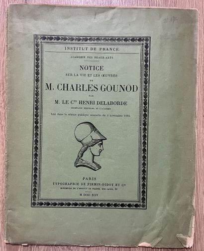 GOUNOD (Charles) (1818-1893) — DELABORDE...