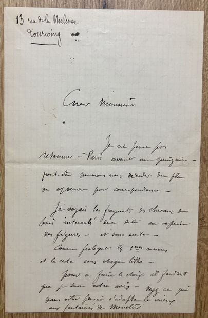 CHARPENTIER (Gustave) (1860-1956). Compositeur...