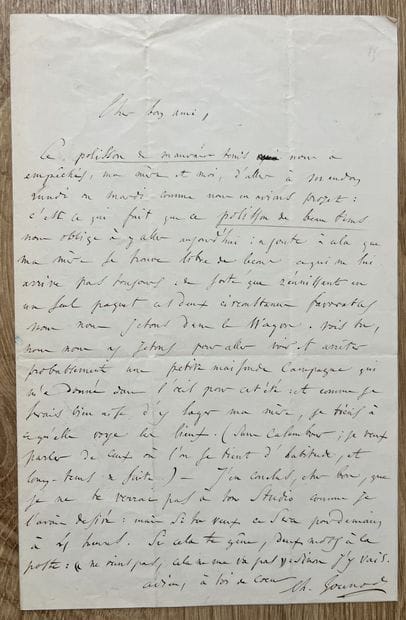 GOUNOD (Charles). Paris, 1818-1893. Compositeur...