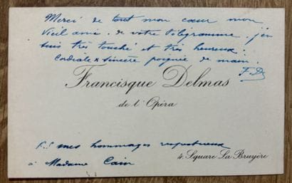 DELMAS (Jean-François dit Francisisque) (1861-1933)....