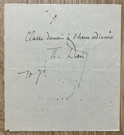 DUBOIS (Théodore) (1837-1924), compositeur,...