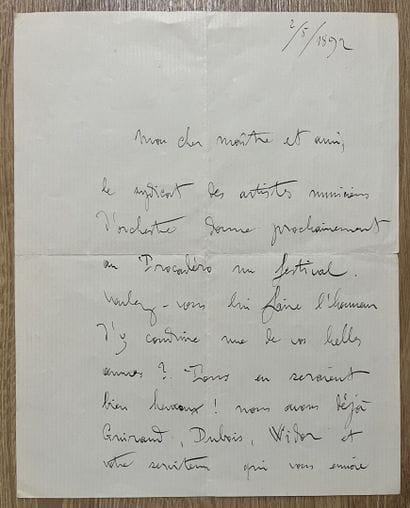 GODARD (Benjamin) (1849-1895). Compositeur...