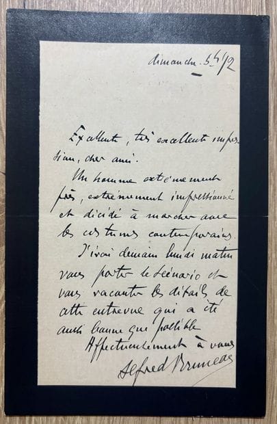 BRUNEAU (Alfred) (1857-1934) L'Attaque du...