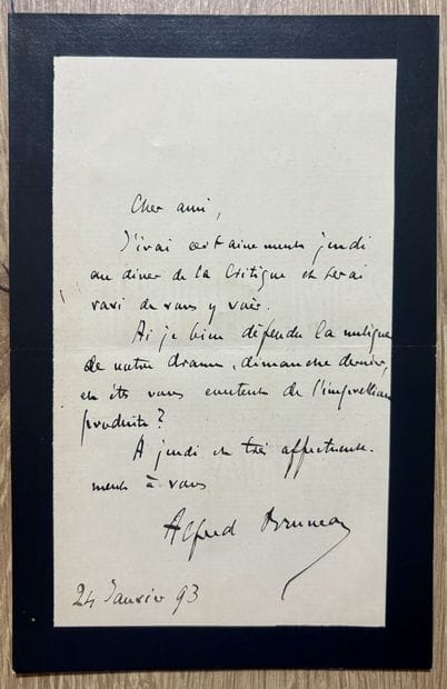 BRUNEAU (Alfred) (1857-1934). Compositeur...