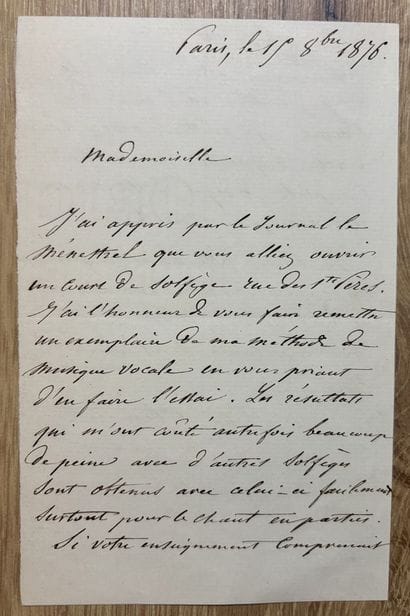 CLÉMENT (Félix) (1822-1885). Organiste, compositeur...