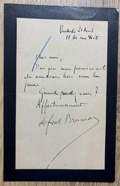 BRUNEAU (Alfred) (1857-1934) naturalisme...
